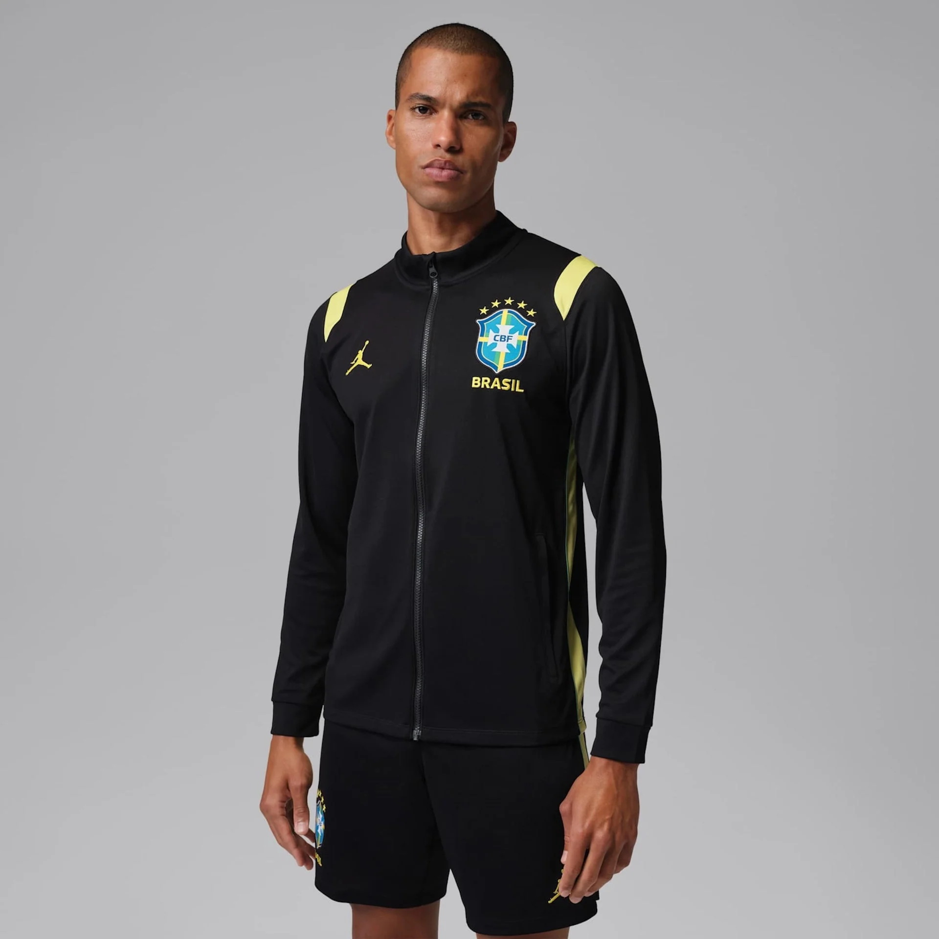 Jaqueta Brasil Academy Pro 2026 Treino Masculina